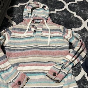 VISSLA Paso Popover Stripe hoodie M